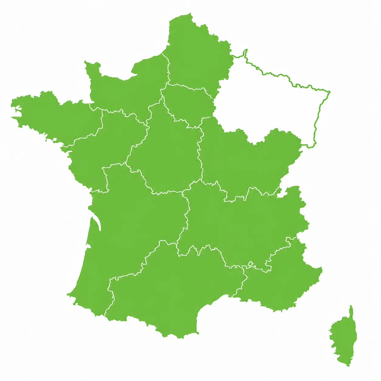 Zone d'intervention Elit Solar : région Grand Est, France